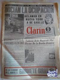 DIARIO CLARÍN 1°EDICIÓN  AÑO°1  28-08-1945