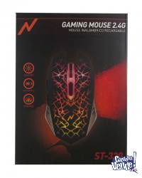 Mouse Gamer Inalámbrico Recargable 6D Noga ST-320