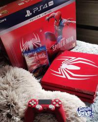Sony Play Ps4 Pro 1tb Spider-red Edición Limitada