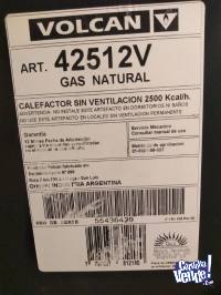 Calefactor volcan s/ventilacion 2500 kcal/h