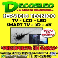 Servicio técnico de Televisores Leds LCD DECOSLEO