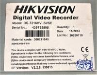DVR - SEGURIDAD - HIKVISION - GRABADORA DIGITAL DE VIDEOS