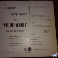 Disco de vinilo: Folklore Argentino con Los Huanca Hua