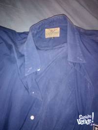 camisa azul de hombre