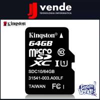 Tarjeta Memoria Micro Sd Xc Kingston Canvas 64gb Clase 10