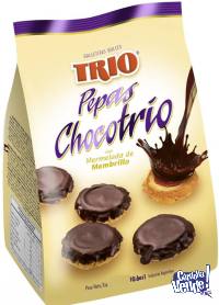 Galletas Trio Con Membrillo Bañadas en Chocolate