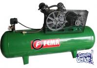 Compresor trifasico 500 lts 5.5 hp Fema