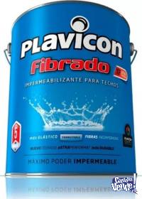 PLAVICON FIBRADO IMPERMEABILIZANTE PARA TECHOS X 20 KG.