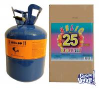 gas helio garrafa descartable p/ 25 globos latex nashville
