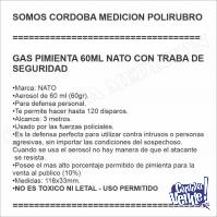 GAS PIMIENTA 60ML NATO CON TRABA DE SEGURIDAD