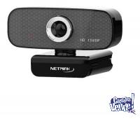 Webcam 1080P C/Mic y Tripode Netmak NM-WEB03