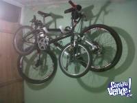 Soporte para colgar dos bici bicicletas del cuadro pared