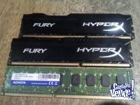 Memorias RAM DDR3 1866GHZ 8GB x2 - 1600GHZ 4GB