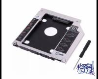 Caddy Disk Adaptador Notebook 2do Disco Sata Hdd 9,5mm