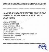 LAMPARA VINTAGE ESPECIAL 3D FUEGOS ARTIFICALES 4W FIREWORKS