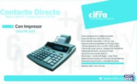 Calculadora con impresor ticket Cifra PR255T Térmica Gtía