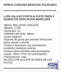 LUPA GALILEO PORTA ALICATE PINZA 5 AUMENTOS DEPILACION MANIC