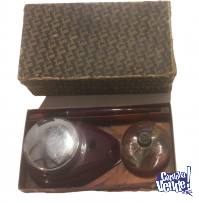 Antiguo Tintero Packard Completo con Antigua Caja Plumas