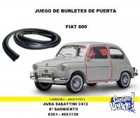 JUEGO BURLETE DE PUERTA FIAT 600