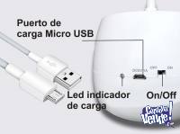 LAMPARA DE ESCRITORIO VELADOR RECARGABLE USB FLEXIBLE PORTA 