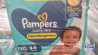 OFERTA PAÑALES PAMPERS BABY DRY 