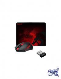 MOUSE GAMER INALAMBRICO Y MOUSEPAD REDRAGON