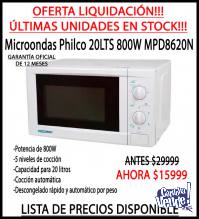 LIQUIDACIÓN!!! Microondas Philco 20LTS 800W MPD8620N