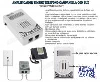 AMPLIFICADOR TIMBRE TELEFONO CAMPANILLA CON LUZ - ALTO VOLUM