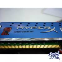 Memorias DDR3 Kingston Hyperx 8gb (2x4gb) de 1600mhz