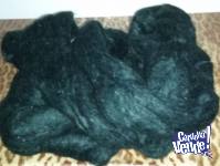 440 gr. mohair negro semigordo 3 madejas lanas LHO