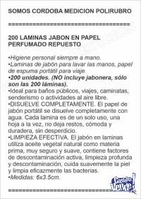 200 LAMINAS JABON EN PAPEL PERFUMADO REPUESTO