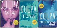 Libros trilogia Saga Culpables. Culpa mia - Culpa tuya - Culpa Nuestra 