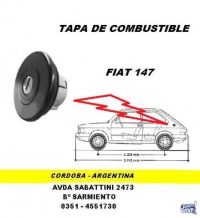 TAPA TANQUE NAFTA FIAT 147