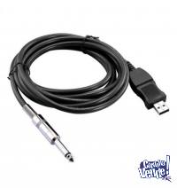SOUNDKING Cable Adaptador de Audio plug 6.35mm a USB Interfa