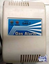 Detector de gas con alarma sonora. 220 volts (no pilas)