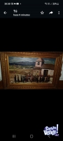 Pintura al óleo original de Egidio Cerrito con marco originaldel año 1985
