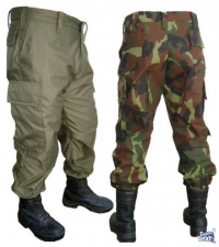 Pantalón MILITAR Modelo Ejército Rip Stop Verde Y Camuflad