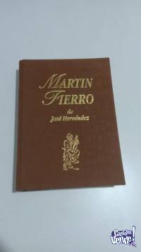 libro Martín Fierro (tapa dura simil cuero) ORIGINAL