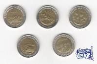 Lote Monedas 1 Peso Bicentenario - Paisajes Argentina