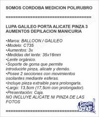 LUPA GALILEO PORTA ALICATE PINZA 3 AUMENTOS DEPILACION MANIC