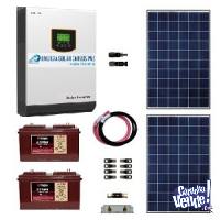 Kit Solar con baterias 3Kwh/día Aplica a Casa de Campo
