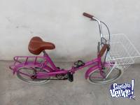 Bicicleta rod 20 vintage plegable estilo aurora