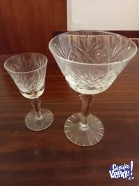 Copas de vidrio vintage