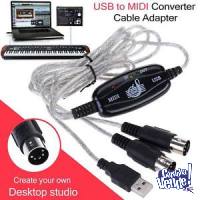 Interfaz Midi Usb Cable ideal teclados