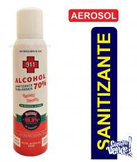 pack x12 alcohol al 70 en aerosol sanitizante desinfectante