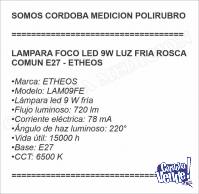 LAMPARA FOCO LED 9W LUZ FRIA ROSCA COMUN E27 - ETHEOS
