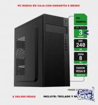 PC RYZEN 3 NUEVA EN CAJA - EXCELENTE OPORTUNIDAD !