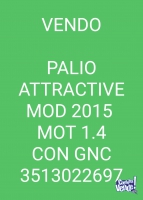 Fiat Palio mod 2015 Con GNC