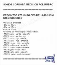 PRECINTOS X75 UNIDADES DE 10-15-20CM MIX 3 COLORES