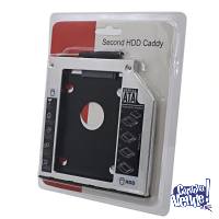 Caddy Disk Adaptador Notebook 2do Disco Sata Hdd 9,5mm